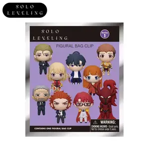 Solo Leveling Officially Licensed 3D Wear-resistant Dark Blind Bag Keychain Random Character Anime Collection Backpack Accessory Cosplay Gift MN-30500