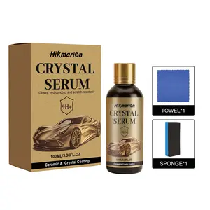 Crystal Serum – Advanced Graphene Ceramic Coating For Cars(100ml),9h Graphene Coating For Auto Car Detailing,10+ Years Of Long Lasting Car Protection,Gloss Hydrophobicty Anti Scratch