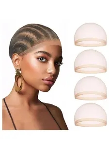 2 Piece HD Wig Caps Set, Invisible Lightweight Breathable Ultra-Thin Elastic Stocking Cap, Suitable for Lace Front Wigs, Spring Summer Preparation, Wig Tape