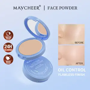 MAYCHEER Flawless Blur Setting Powder - 24H Oil Control Waterproof & Sweat-Proof Long-Lasting Finish Makeup Cosmetic for All-Day Wear