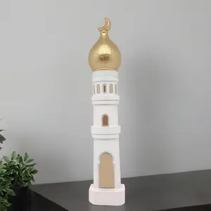 Islamic Ramadan Decoration, Elegant Moon Topper, Prayer Table and Shelf Decorations, Resin Material, Perfect Gift for Eid, Weddings, Housewarming