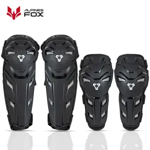 All Season Motorcycle Knee & Elbow Pads 4 Piece Set Heavy Duty Protective Gear for Motorbike Riders Off Road Dirt Bike Racing Abrasion Resistant Anti Fall Shock Absorbing Leg Protection for Outdoor Sports Street Riding Motocross Touring