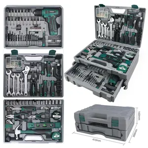 355-Piece Tool Set Kit - Tool kit with 12V Cordless Power Drill Driver Toolbox Storage Case with Drawer, Drill Set Perfect for Homeowner, Diyer, Handyman