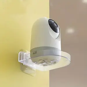 1pc Adhesive Transparent Monitor Floating Shelf for Security Cameras and Baby Monitors - Non-Drilling Wall Shelf for Office/Home Decor/Bathroom Storage Utility Racks