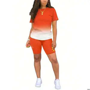 2PCS / SETOMBRESHORTLEVETOPandSHortsumssummerset