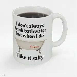 Saltburn Mug, Elordi, Keoghan, Saltburn Movie Merch, Bathtub Scene, Saltburn Merch, Ceramic Mug 11, 15 oz Drinkware Reusable