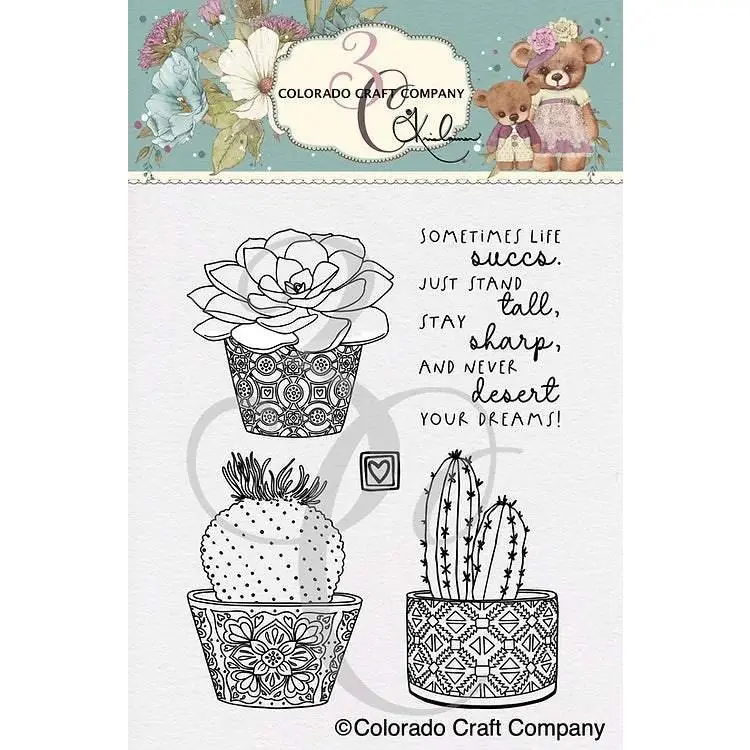 Colorado Craft Company - Clear Stamps - Kris Lauren - Stay Sharp