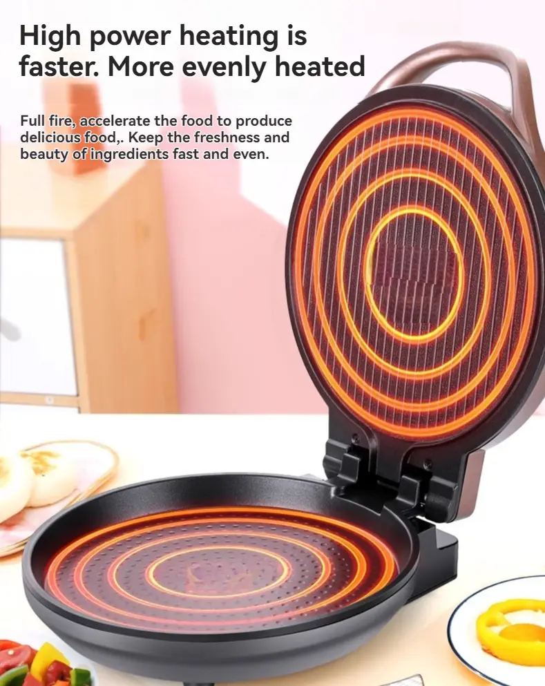 Electric baking pan suspended household new double-sided heating frying machine deepened pancake pan