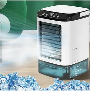 Portable Air Conditioner 4-in-1 Mini Personalac Unit Upgraded Air Cooler Cooling FanSmall Air Conditioner 900ml Tank 3 Cool Mist& Speeds &7 Night Light for Room OfficeCamping Car.portable car ac kipas angin fan adjustable personal