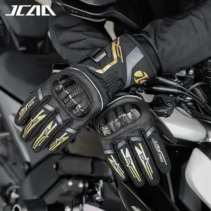 Jcaa Winter Warm Waterproof Motorcycle Gloves, Men's & Women's Thick Anti-Drop Cold-Resistant Riding Gear Hand Gloves Motorbike Gloves