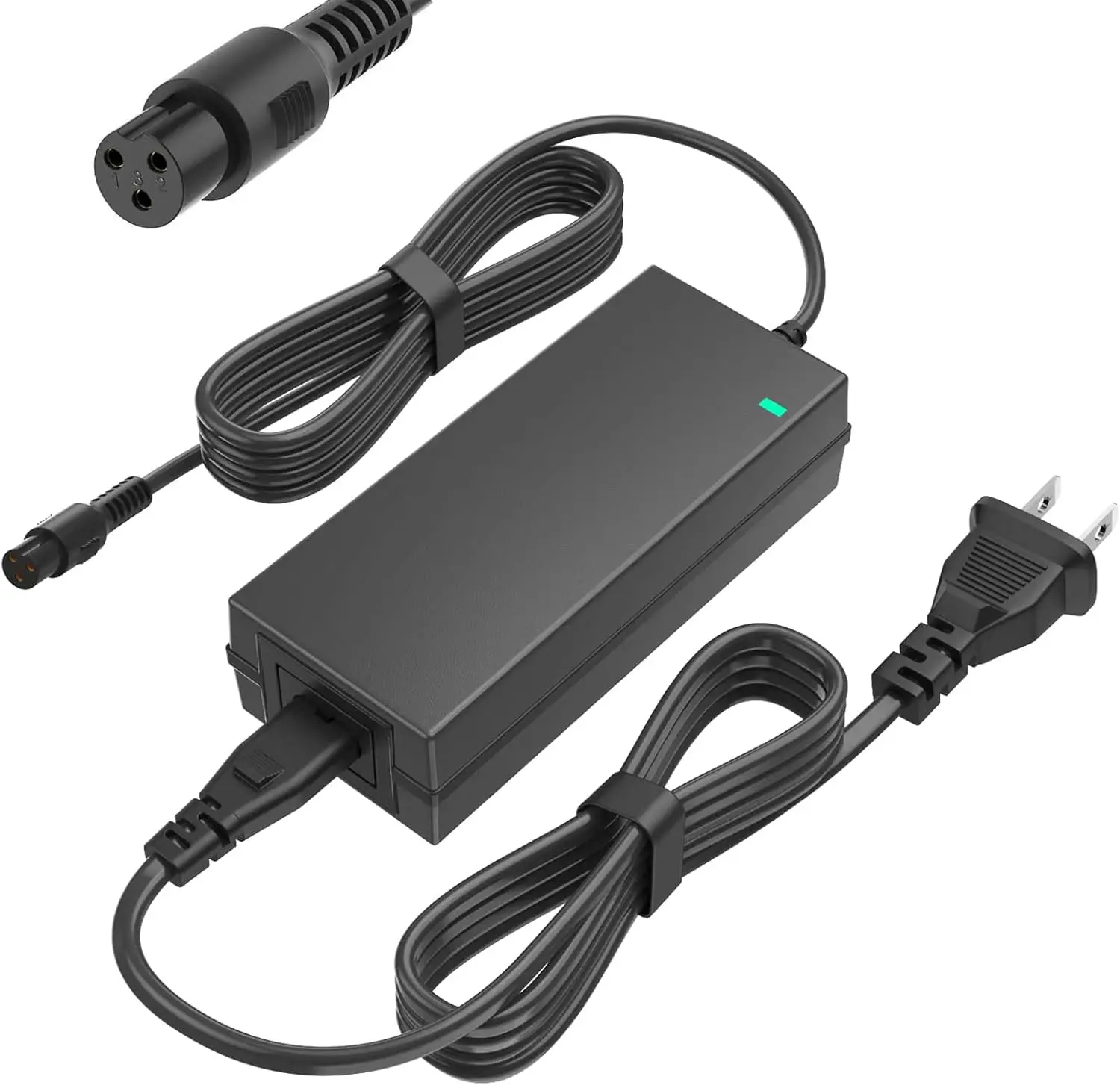 42V 2A Power Adapter Powerfast 3-Prong Connector for 36V Sports Mod,and Pocket Mod 10S Lithium Battery,Charger Replacement for Electric Scooter