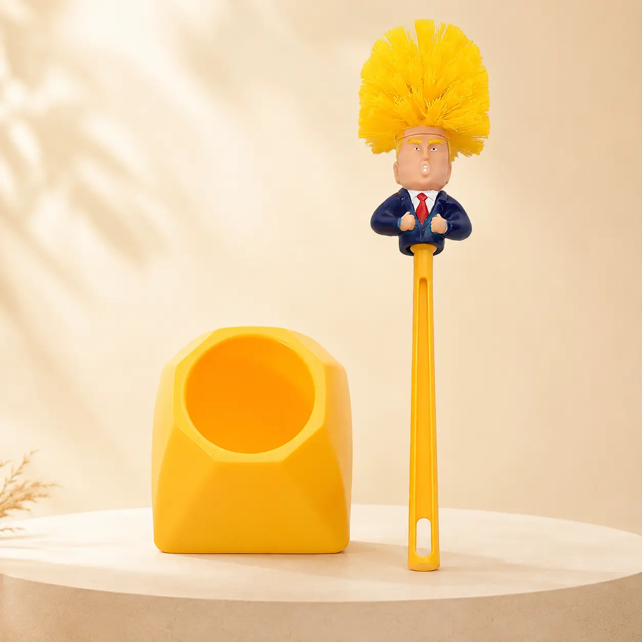 Plastic Toilet Brush - Funny Human Figure Design, Quirky Bathroom Cleaner, Gag Gift to Surprise Friends & Reduce Cleaning Boredom, Toilet Cleaner Wand