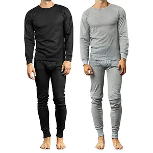 Men's 4-Piece Winter Thermal Top & Bottom Sets (2-Tops & 2-Bottoms)
