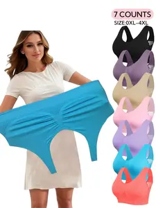 Summer Breathable Plus Size Women's Backless Bra, Wireless Seamless Comfort Underwear, Back Mesh Design, No Pads, Casual Everyday Wear, Work Friendly