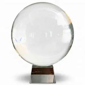 200mm Clear Crystal Ball – 8" for Divination, Meditation &amp; Energy Focus