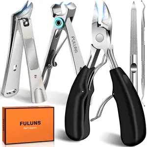 Professional Toe Nails Clipper Set, 1 Set Stainless Steel Concave Blades Toe Nails Clipper Set, Manicure & Pedicure Tools for Men and Women, Nail Care Tool