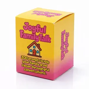 200cards Joyful Family Talk Prompt Games Cards, Fun Interactive Game Set for Families, Perfect for Bonding Moments & Entertainment