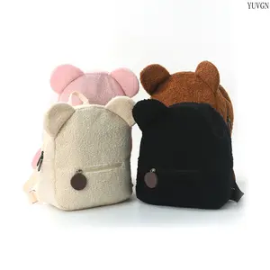 Women's Sporty Gym Bags - Durable Fluffy Mini Backpack, Large Capacity, Detachable Straps, Multiple Compartments for Commute, Travel