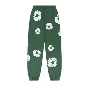 DENIM TEARS THE COTTON WREATH SWEATPANTS GREEN