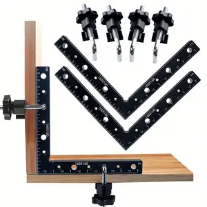 90 Degrees Positioning Square, Right Angle Clamp, Woodworking Corner Clamping Square, Aluminum Alloy Fixing Clip Tools, Clamp With Thread