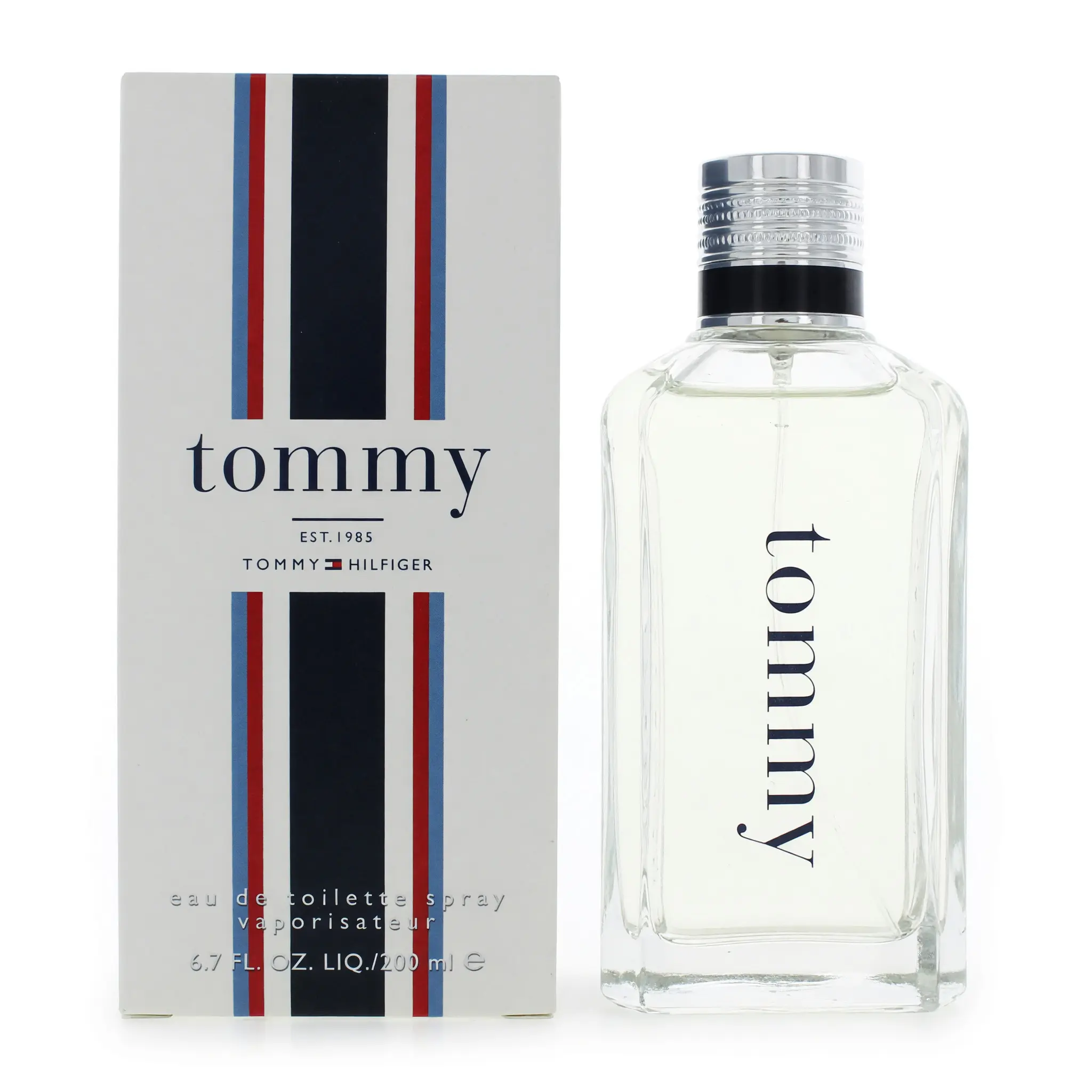 Tommy by Tommy Hilfiger, 6.7 oz EDT Spray for Men, Refreshing, Spearmint, Spray Bottle, Male Cologne, Amber Citrus, Spicy Blend