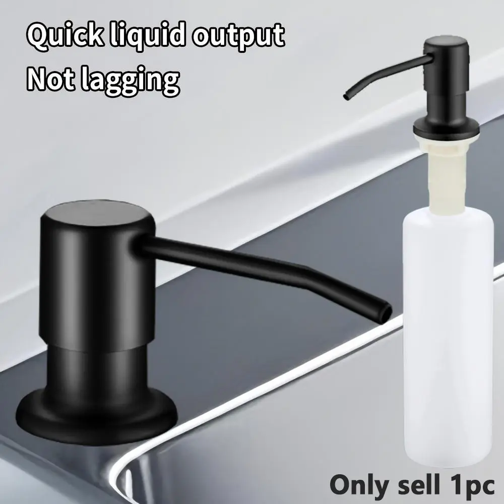 Kitchen Sink Soap Dispenser Pump Bottle, Refillable Bottle, Press Type Dishwashing Liquid Holder, Home Use Cleaning Tool, Home Goods, Easy to Clean, Durable Design