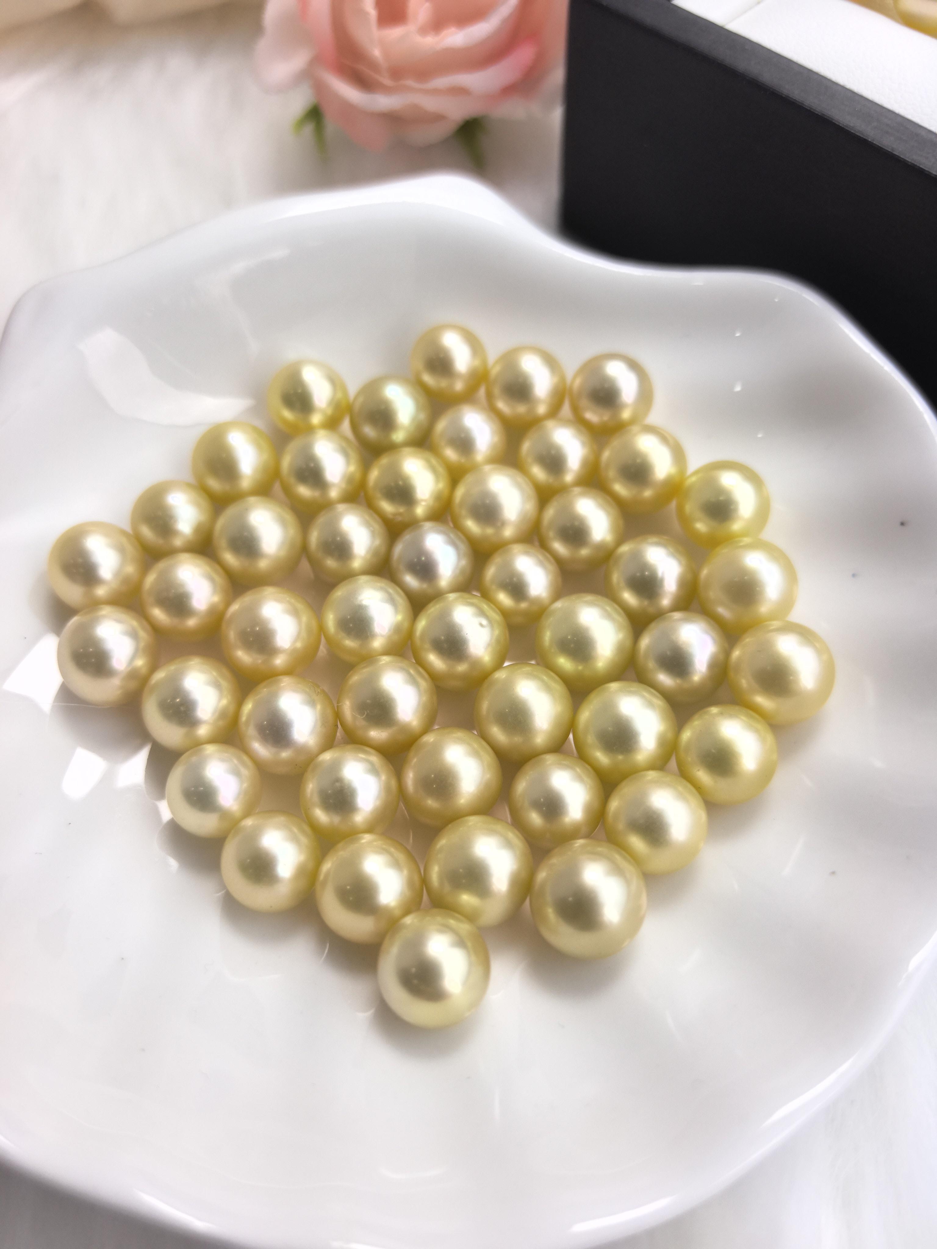 South Sea Golden Sea Water Pearls Loose Pearl For DIY For pendant ring bracelet necklace Pearl Size:7-9mm