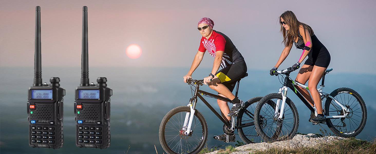 Baofeng UV-5R Dual Band Two Way Radio Transceiver (2 Pack Full Kit), USB Charging Long Range Supports CHIRP Portable Handheld Walkie Talkie, Wireless Electronic Gadgets, Digital Intercom, Compact, Device, Remote, Durable Handheld Ham Radio Transceiver