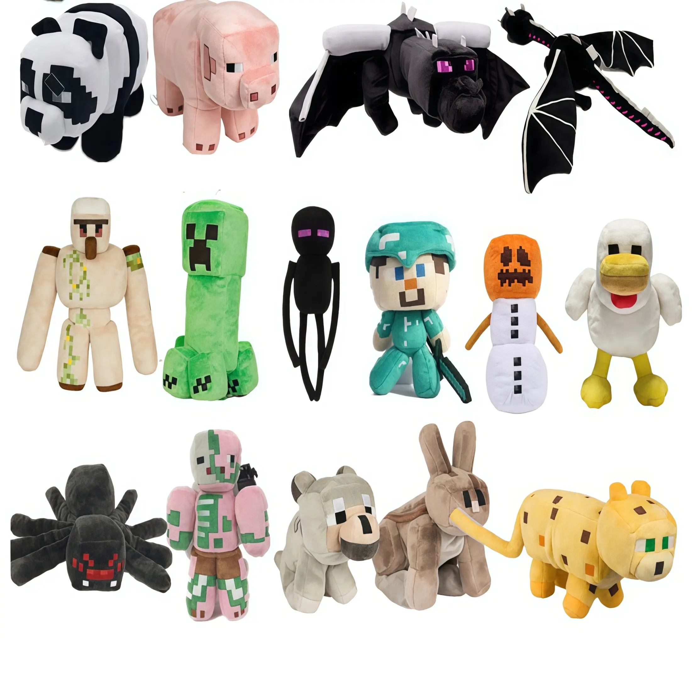 Green Creeper Pixel Game Plush Doll, Soft Stuffed Animal Plush Figure, Comfort Throw Pillow, Collectible Themed Merch, Room Sofa Bed Decor, Novelty Gift for Gaming Enthusiasts