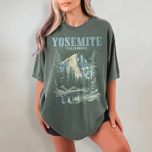 [Sale up to 35%] Yosemite Shirt, Retro Comfort Colors T-Shirt, California Tshirt, National Park Shirt, Nature Graphic Tee, Rock Climbing T Shirt