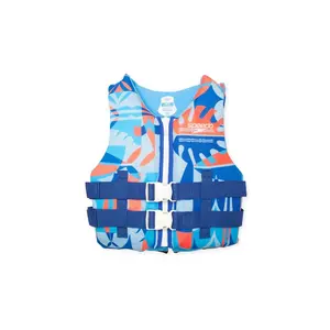 Speedo Junior PFD Kids' Life Jacket Vest, Water Sports Safety Gear - Picton Blue
