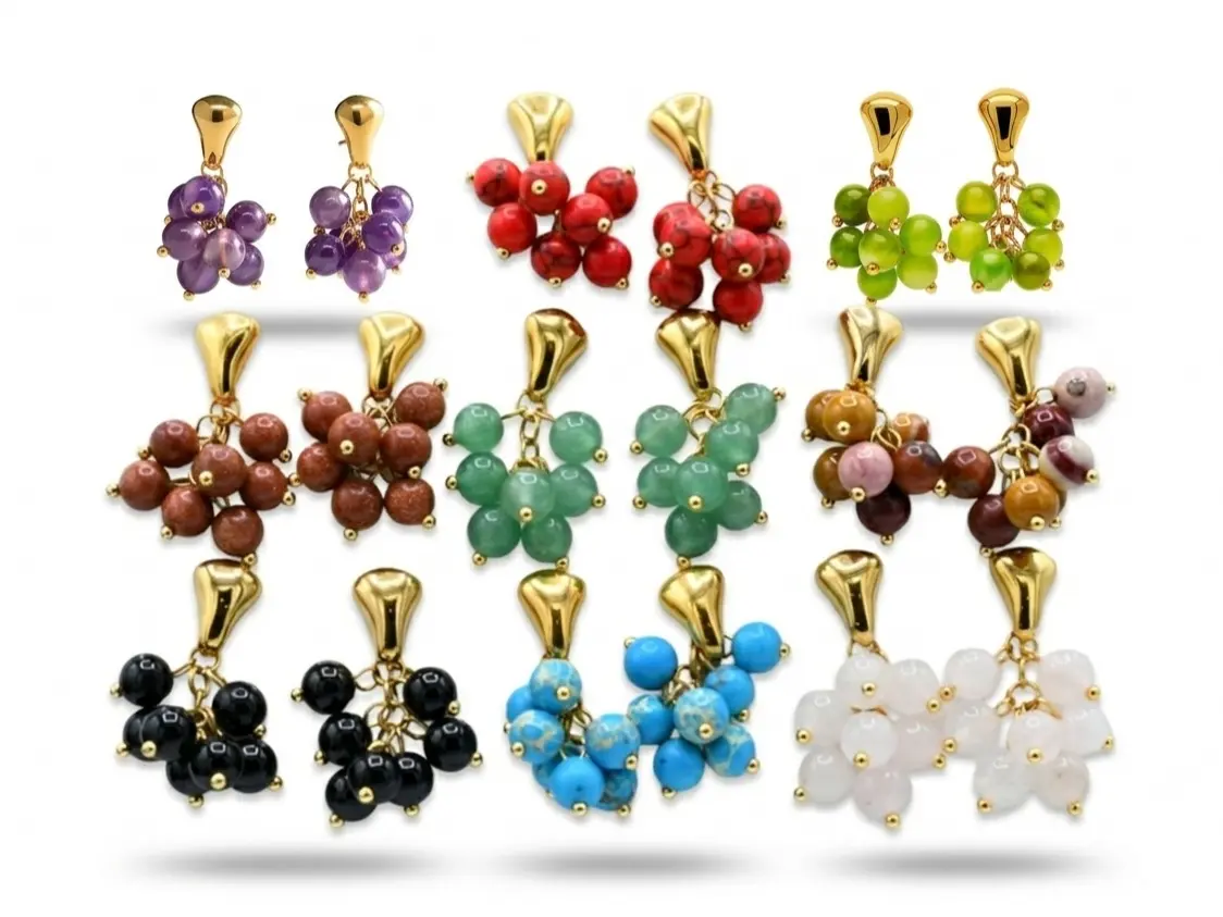 Natural Stone Earrings