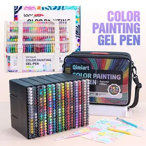 Languo Advanced Pen Set, Coloring Book Markers, 252 Colors & 168 Colored Pencils, Ideal for Student Drawing, Note-Taking, DIY Art Projects, Perfect Gift