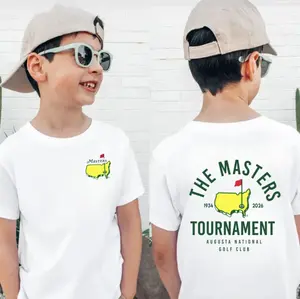 2026 The Masters Tournament Golf Youth Shirt, Masters Golf Tournament T-Shirt, Unisex Fashion Tropical Streetwear Round Neck Shirt For Boys Or Girls