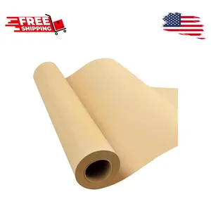 15"×400" Brown Paper Roll for Moving, Packing, Gift Wrapping, Wall Art, Table Runner, Floor Covering