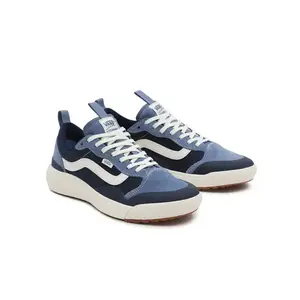 VANS Ultra Range Exo Cushioned Breathable Contemporary Easy Casual Trainers - Moonlight Blue/Marshmallow Laces Colorblock Round Toe, All-Season, Super Lightweight Lace-Up Sneaker for Men's Walking