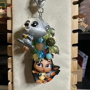 Pocahontas and Meeko Keychain / Purse Bag Charm
