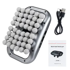48 Head Fascia Gun Electric Muscle Massager, Portable Muscle Massagers, Portable Handheld Muscle Relaxer, Neck Shoulder Relaxer, Home and Travel Professional Tool, Portable Pain Relief, Perfect Gift