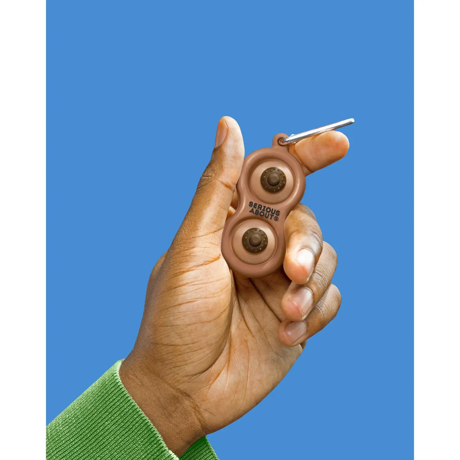 NIPPLE DIMPLE, brown frame, brown buttons NIPPLE DIMPLE, brown frame, brown buttons