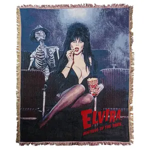 Elvira Popcorn Tapestry Throw Blanket 