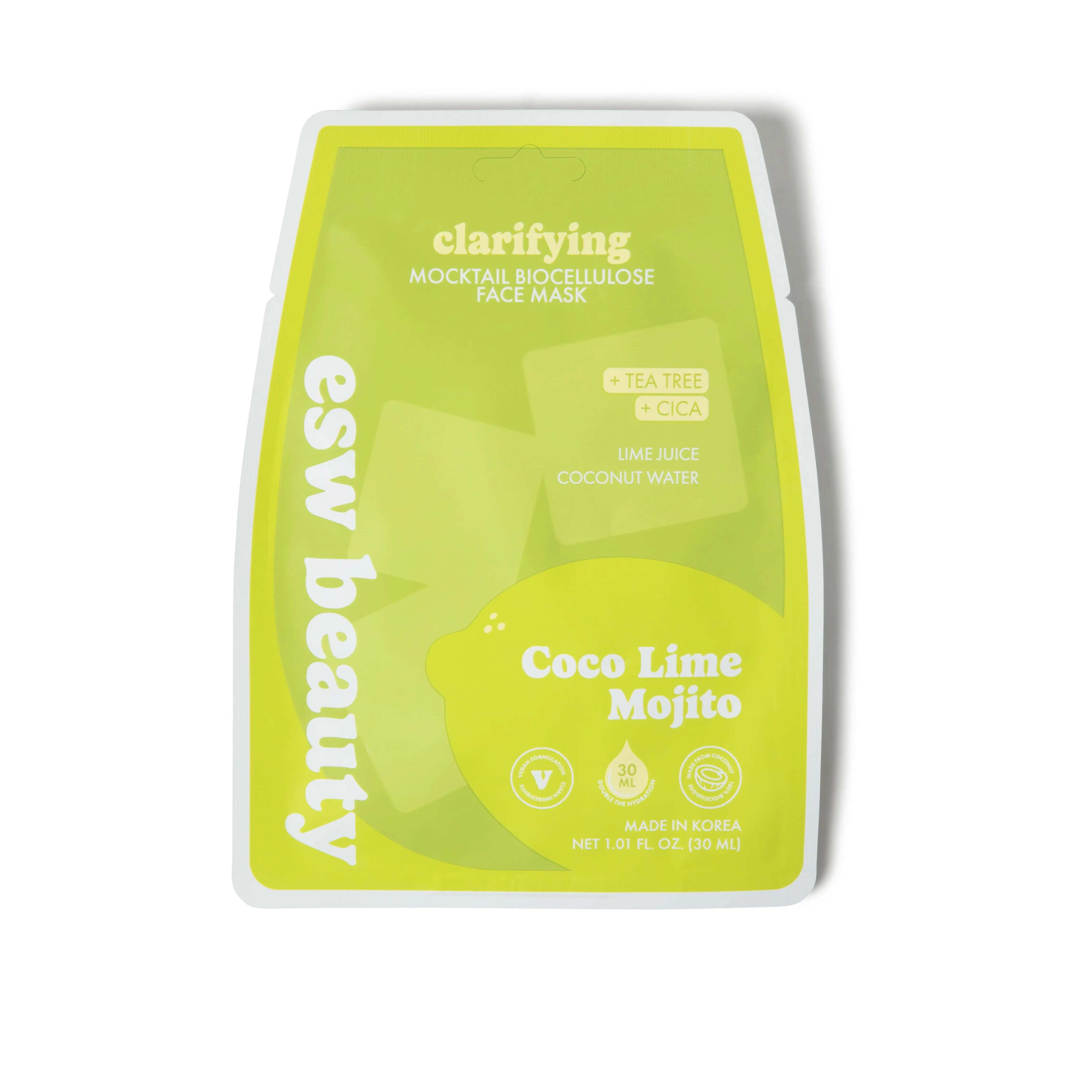 Coco Lime Mojito Clarifying Biocellulose Mocktail Mask
