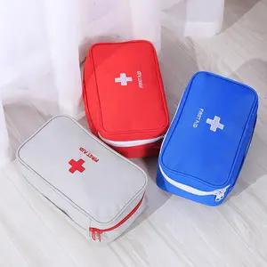 Household First Aid Kit Oxford Cloth Medicine Storage Bag Portable Travel Car/Vehicle Outdoor Handheld Emergency Medical Bag Healthcare