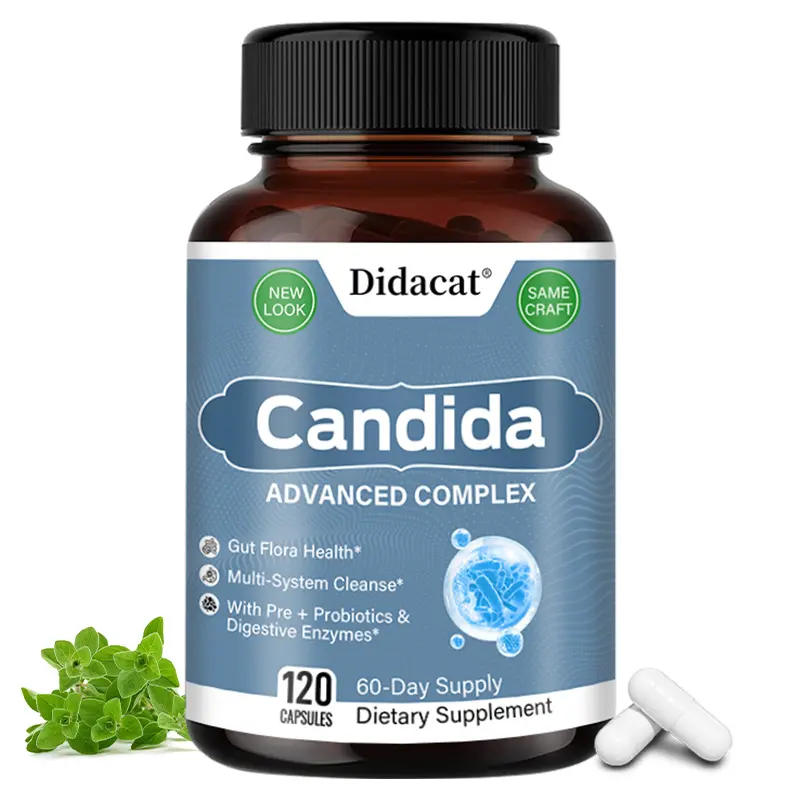 Didacat Candida Health Supplement -Supports gut flora balance,Supports immune health,120 Capsules