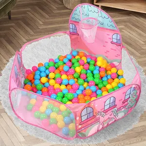 Kids Foldable Play Tent, Toddler Tent, Durable Ball Pit, Large Pop-Up Playpen, Playhouse, Ideal Birthday Christmas Halloween Thanksgiving Gift, Balls Not Included