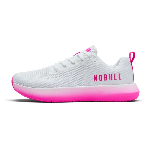 NOBULL Women's Drive 2 in White Pink Glo