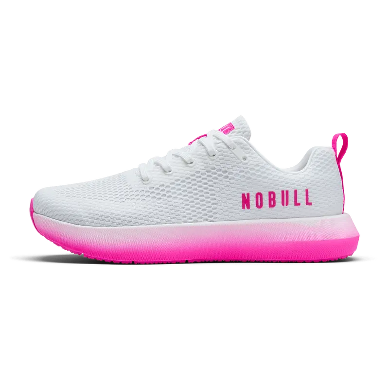 NOBULL Women's Drive 2 in White Pink Glo