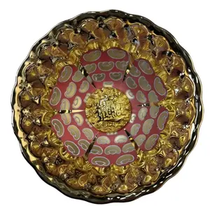 Jian Zhan Gold Glaze Decorative Plate