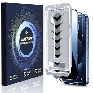 One Fish Privacy Screen Protector 2 Pack for iPhone,Samsung - Crystal Clear, Scratch Resistant, Plasma Plating Process, High Quality Design.