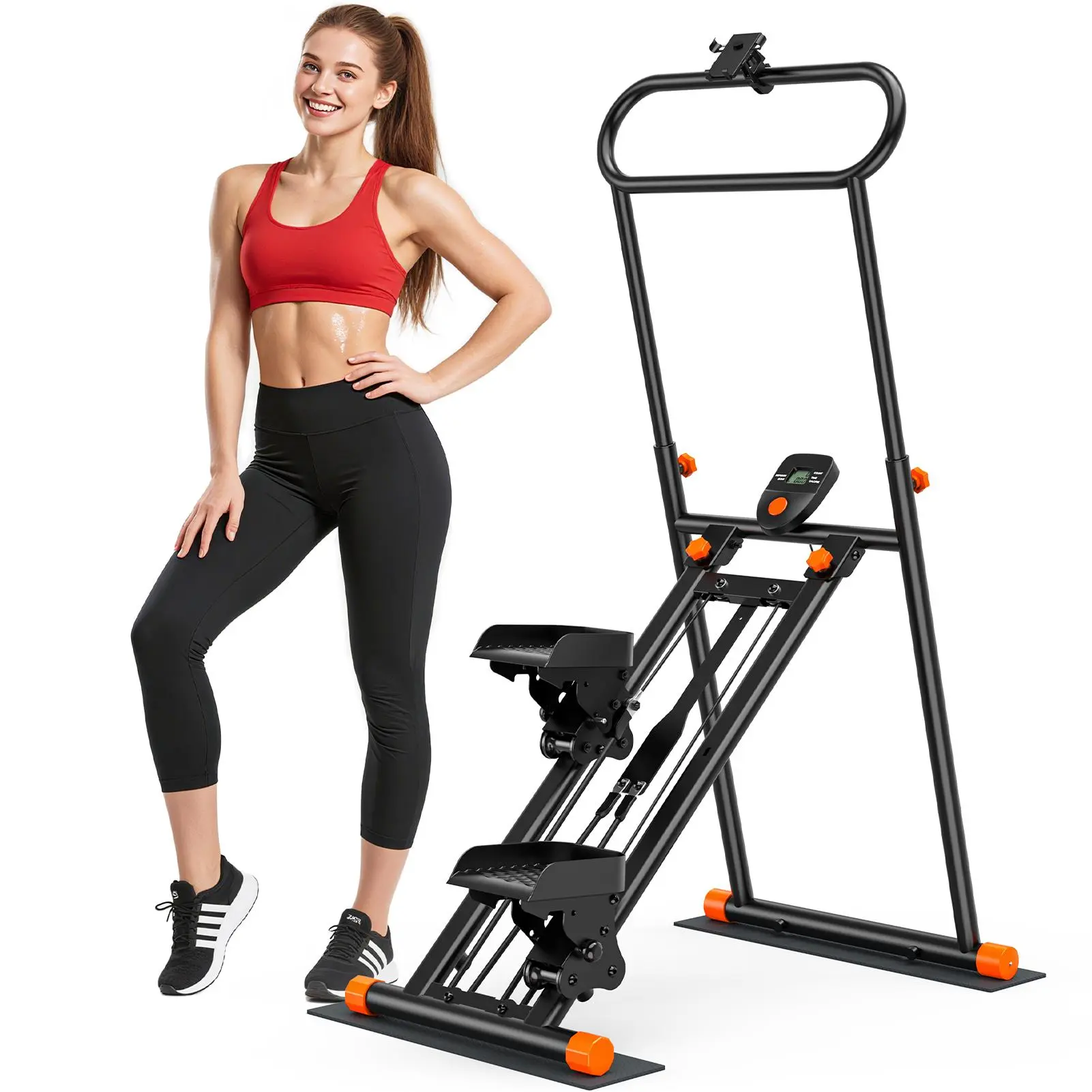 Stair Stepper for Homeworkout, Vertical Climber for Home Gym with Adjustable Pedals & LCD Display, Stair Stepper for Homeworkout, Vertical Climber for Home Gym with Adjustable Pedals & LCD Display,