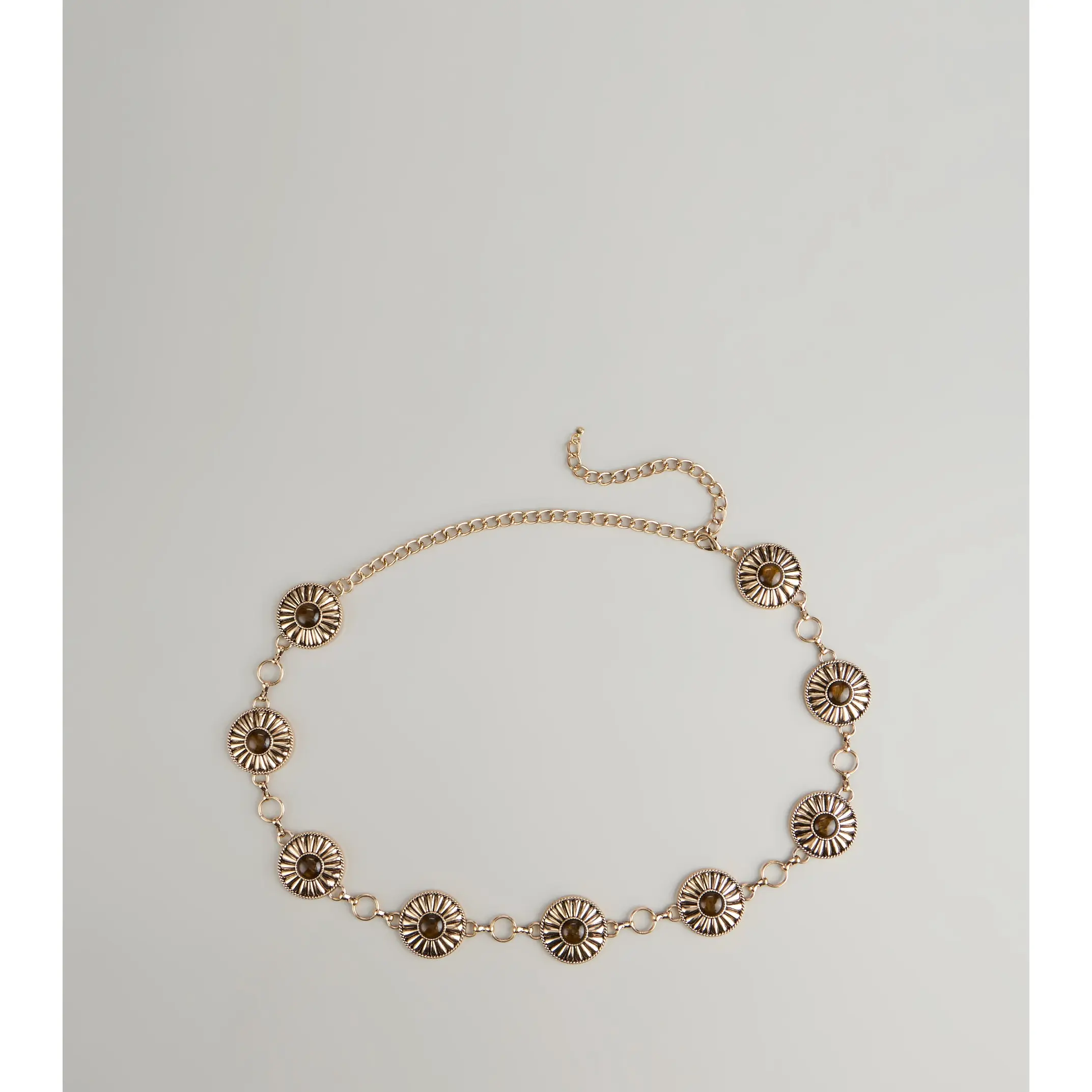 Sundown Radiance Concho Chain Belt